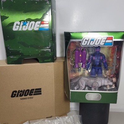 Snake Eyes Elite Commando G.I. Joe Action Figure & Timber 2022 Super 7 Ultimates