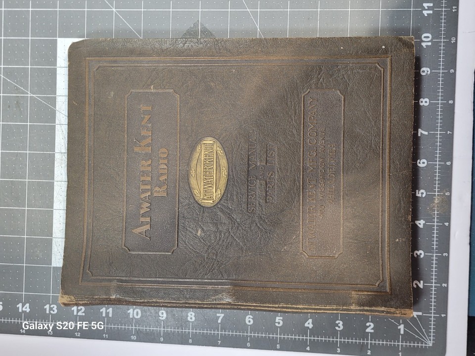 ATWATER KENT Radio Service & Parts List Manual 1924 to 1932 Lot of 2 | eBay
