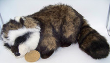 RARE 22" Aurora Classic Standing Raccoon Plush Realistic 1996
