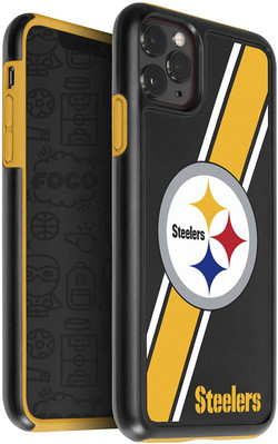FOCO NFL Pittsburgh Steelers Dual Hybrid Case for iPhone 11 Pro Max & XS Max