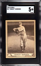 1940 Playball Charley Gehringer #41 SGC 5