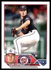 Cade Cavalli 2023 Topps Nationals #WSH-11 Nationals MLB READ FREE SHIPPING