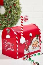 Mr. Christmas Santa's Enchanted Mailbox with Notepad and Pen