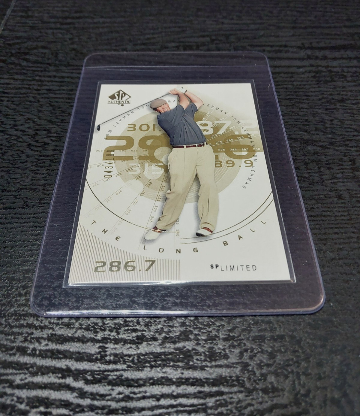 2002 SP Authentic Limited Gold /100 Tom Lehman