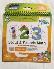 LeapFrog LeapStart 3D Scout  Friends Math Book - - Good - See condition not...