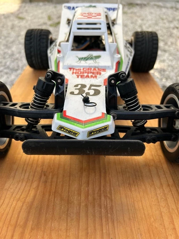 Tamiya DT-02 Modified Grasshopper RC Car Body Street Buggy Wide Tires Full Parts - Image 4 of 4