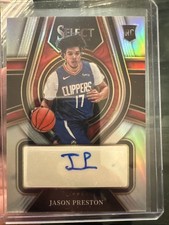 2021 Panini Select Rookie Signatures Silver Prizm /249 Jason Preston Auto