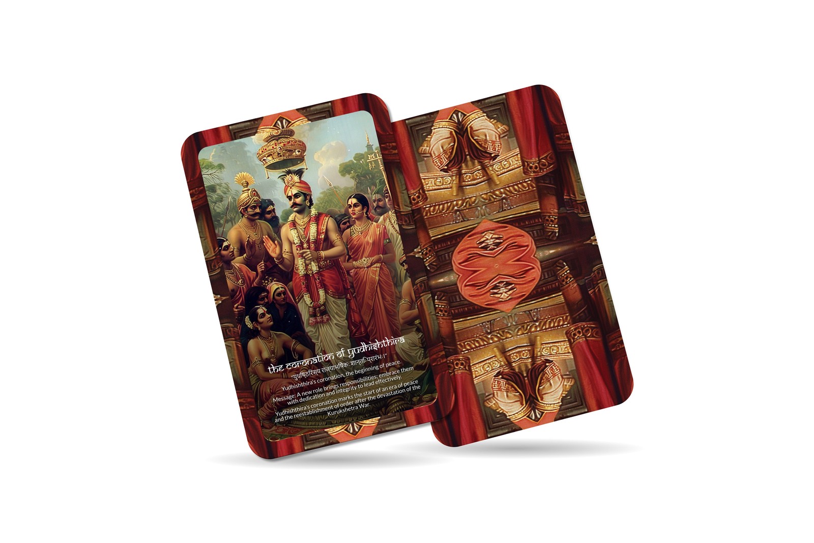 Shanti Parva Oracle Cards - 22 Cards - Finding peace, wisdom, and governance aft