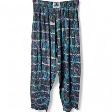 Major Muscle FL - Men's Vintage Baggy Cotton Joggers Abstract Surf Gym 90s Sz. M
