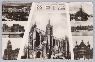 Postcard Metz France Cathedral City Views