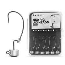 Weedless Ned Rig Jig Heads 20 Pack  Mushroom Design for Finesse Bass Fishing