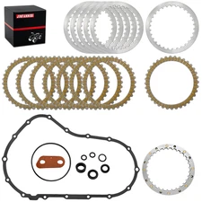 Clutch Friction Plate Kit & Cover Gasket for Harley Sportster 1200 XL1200 XR1200