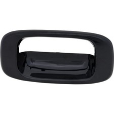 Tailgate Handle Bezel For 1999-06 Chevrolet Silverado 1500 Smooth Black Exterior