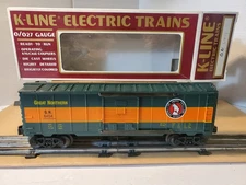 K-LINE K-6454 O/O27 Great Northern Railway Box Car G.N. 6454 w/ Box Glacier Park