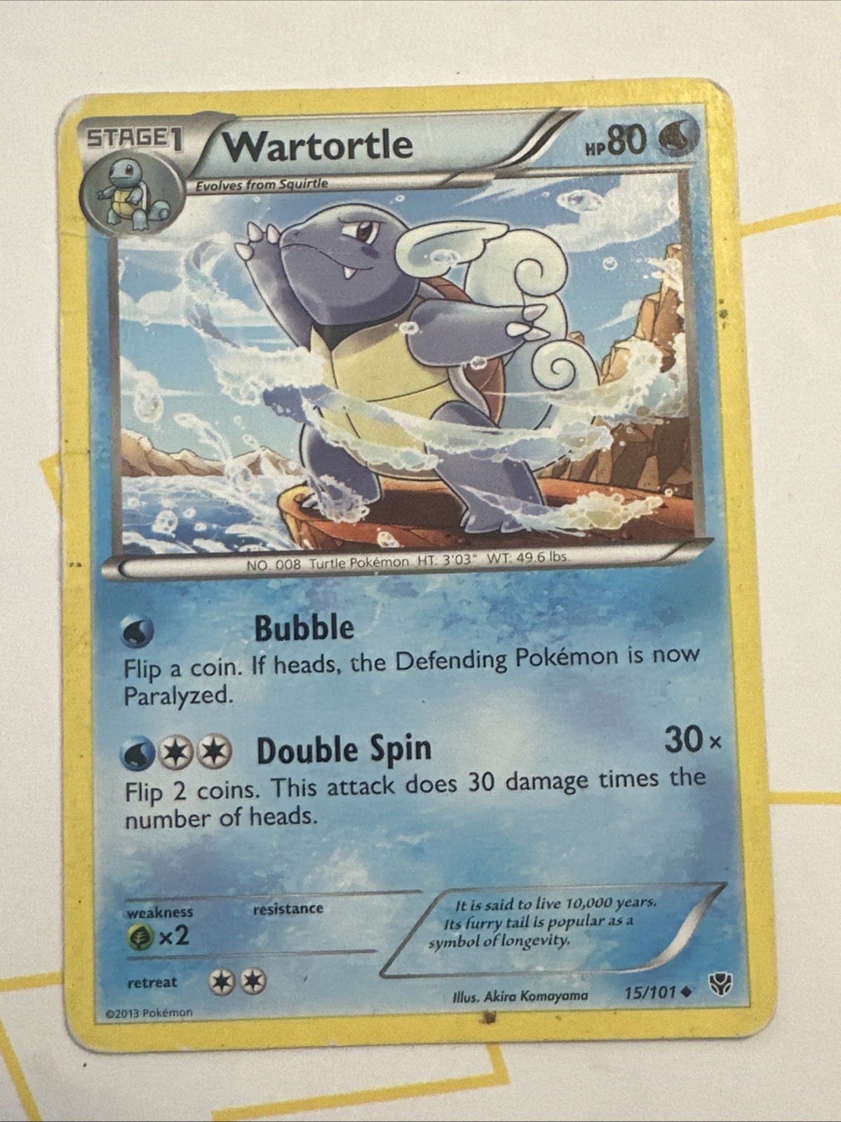 Wartortle 15/101 Plasma Blast Regular