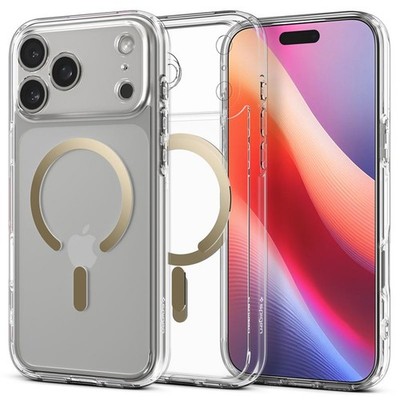 Spigen Ultra Hybrid MagSafe, transparentes Gold - iPhone 17 Pro Max