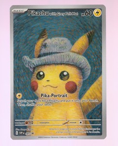 Pokemon Van Gogh Pikachu with Grey Felt Hat SVP Promo 085