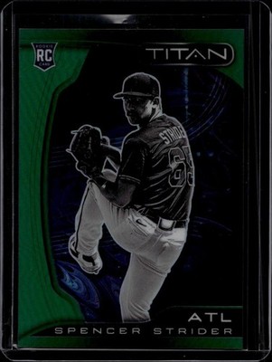 2022 Panini Chronicles #18 Spencer Strider Titan Green #/75