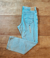 Lee Jeans 34x30 Made in USA NWT EuroBleach VTG 90s Union Made Straight Leg Denim