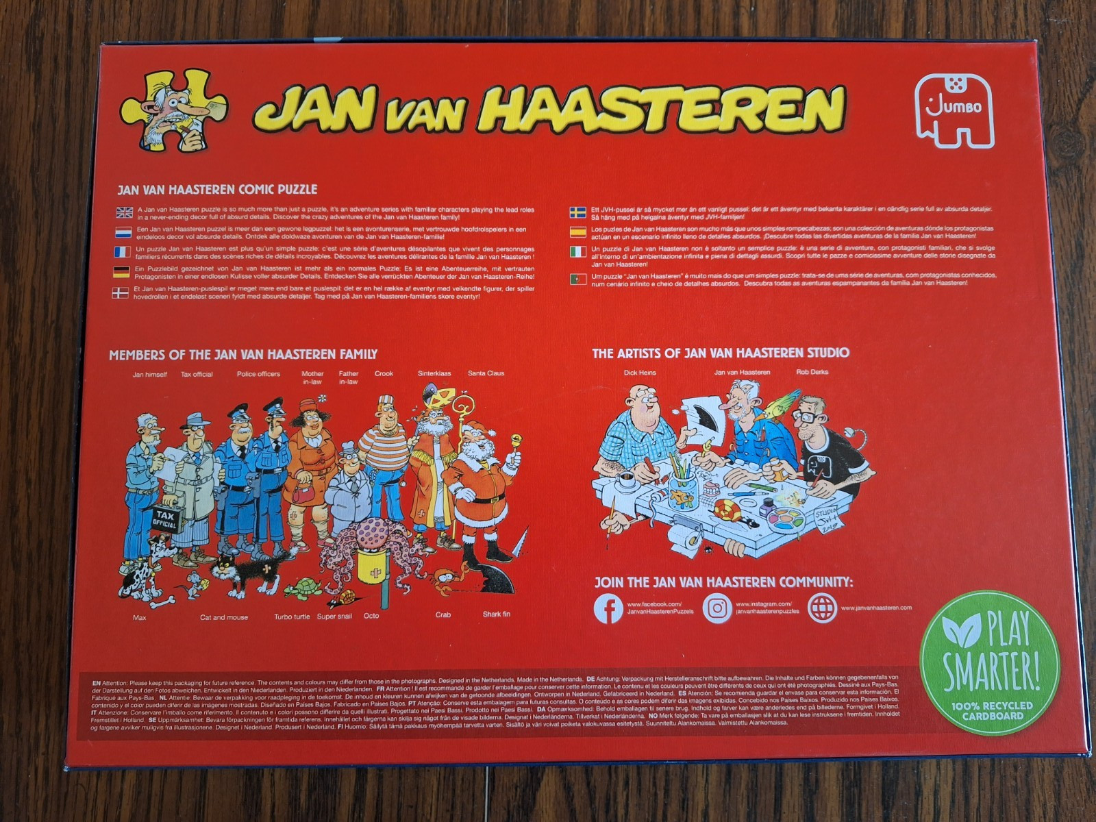 Jan van Haasteren Two 1000 Piece Jumbo Puzzles - The Music Shop, Holiday Jitters thumbnail 2