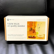 Airthings View Plus 2969 Air Quality Monitor (CO₂, VOC, PM2.5,+) + Silicon Stand