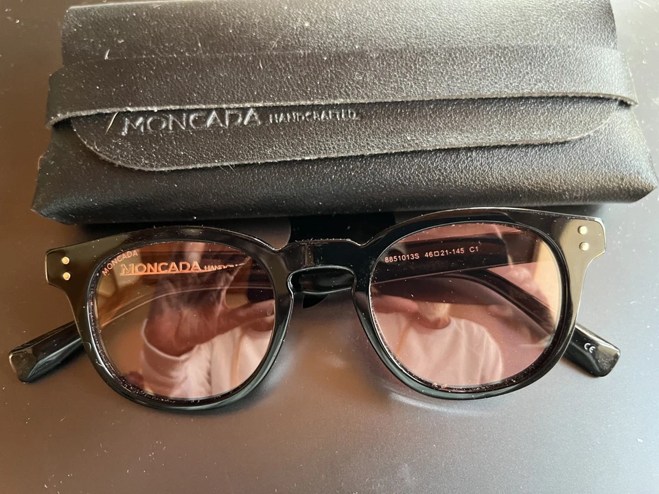 Gafas de sol Moncada Passolini marco negro/lentes amarillas 46-21-145 Foto 4 de 4