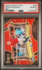 2023-24 PANINI SELECT FIFA RED #206 ERLING HAALAND PSA 10