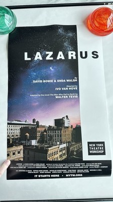 David Bowie Lazarus Promotional Poster  New York  City Workshop Production 2015
