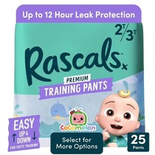 Rascals Premium CoComelon Absorbent Potty Training Pants 2T-3T, 25 Count
