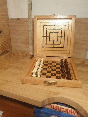 Vintage German Travel Chess Set