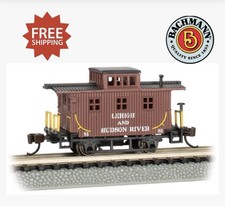 Bachmann Silver Series 15756 N Scale Old-Time Caboose Lehigh & Hudson River #81