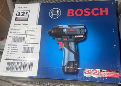 #ad Bosch 12V Max EC Brushless Impact Driver Kit $150.00
