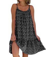 Pink Sundress,Summer Cami Bloom Dress for Women,Boho Floral Small, 4 