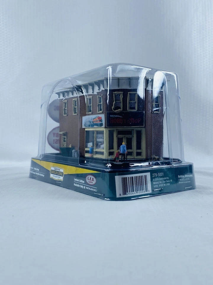 Menards 279-5001 HO Gauge HOBBY SHOP Gold Line Collectible Building LED Lights - Image 2 of 4