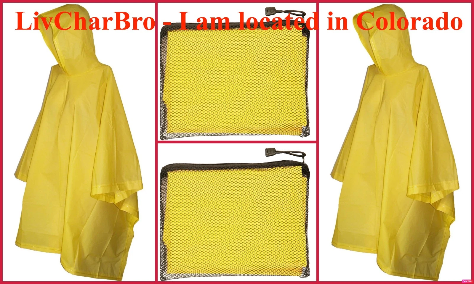 LOT of 2 Adult Totes Hooded Rain Poncho Lightweight 100% EVA Protection Yellow
Opens in a new window