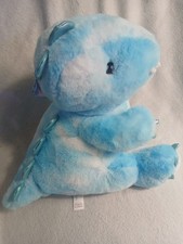 FAO Schwarz Glow Brights Blue Dinosaur Plush Lights Sound Dino Stuffed Animal