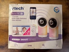 Vtech UM5766- Pan  Tilt Smart HD 2 Camera  Video Monitor NEW Sealed Box Wear