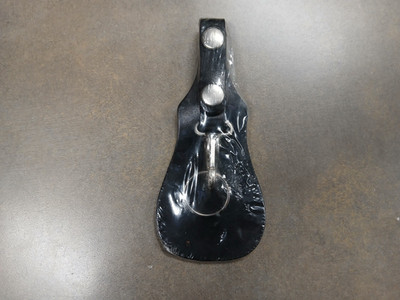 Black leather key keeper. New