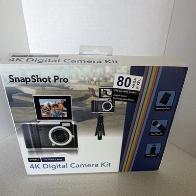 Vivitar SnapShot Pro 4K Digital Camera Kit w/ Memory Card, Reader & Mini Tripod