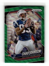 Chad Johnson 2025 Panini Prizm #180 New England Patriots Green Wave