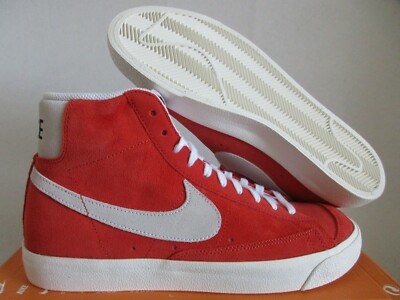 NIKE BLAZER MID '77 SUEDE HABANERO RED-WHITE-SAIL-BLACK SZ 9.5 [CZ1088-600]