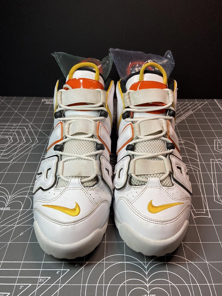 Nike Air More Uptempo Raygun size 11.5 DD9223-100 White Yellow “Read  Description