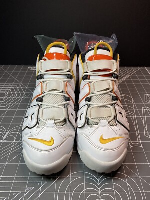 Nike Air More Uptempo Raygun size 11.5 DD9223-100 White Yellow