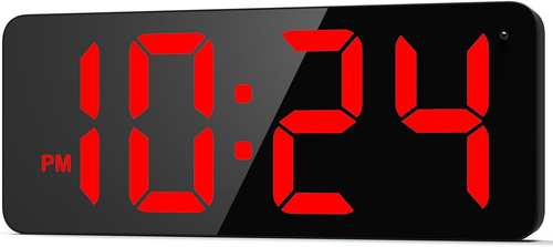 Reloj de pared digital con pantalla grande y dígitos grandes - Picture 11 of 12