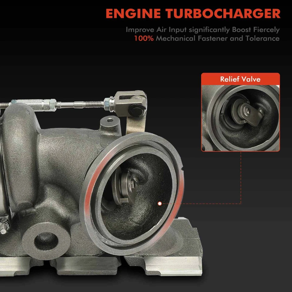 Turbocompressor esquerdo para Mercedes-Benz W212 E400 2015-2018 E450 C43 AMG RHF4 - Imagem 4 de 4