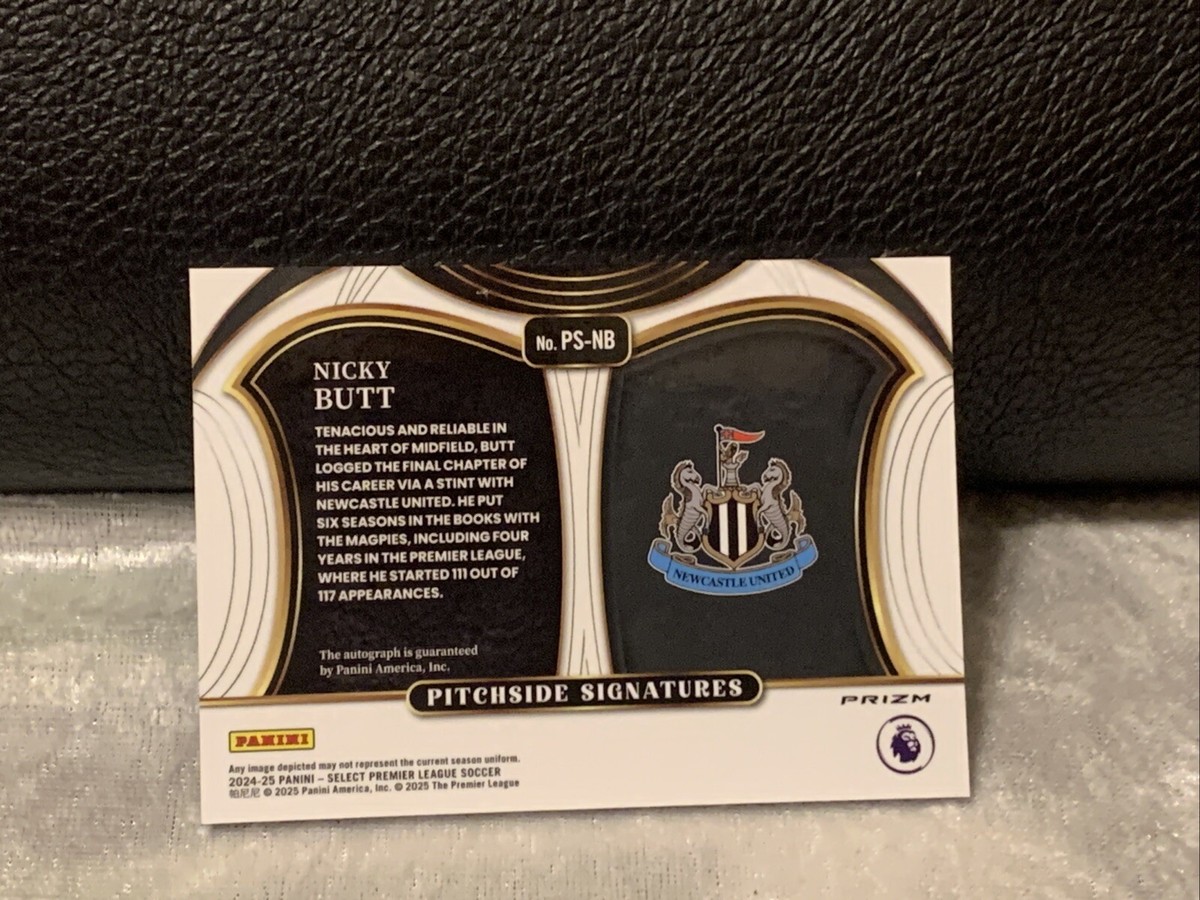 2024-25 PANINI SELECT PREMIER LEAGUE NICKY BUTT PITCHSIDE