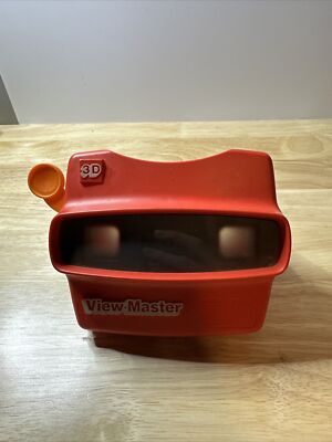 Vintage 3D View-Master Red Phototype Slide Viewer Classic Toy No Reels