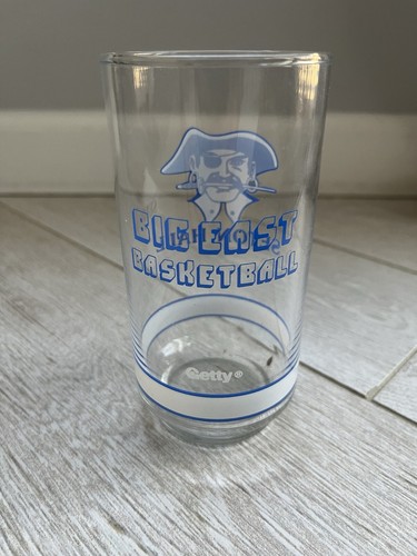 Getty Benzina Seton Hall Pirates Big East Basketball Glass HI Ball 16 oz anni '80 - Foto 4 di 6