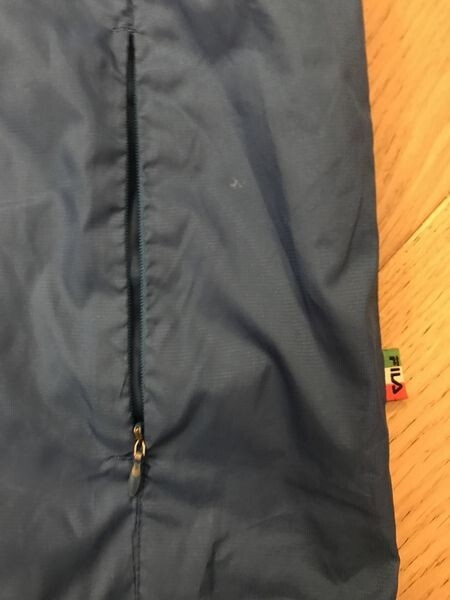 Giacca uomo Fila Mid blu con zip calcio fila 1911 taglia piccola media