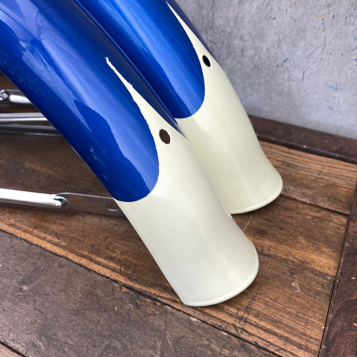Garde-boue Vélo Vintage 26 Pouces – Acier Bleu, Style Cruiser US